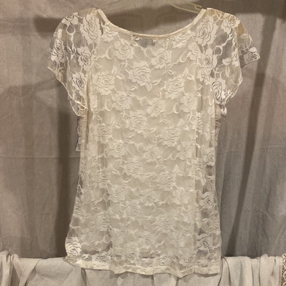 Layered ruffle top - Picture 3 of 8